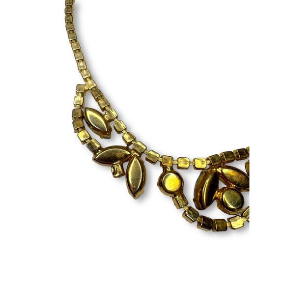 Vintage Delizza & Elster D&E Watermelon Heliotrope Crystal Necklace Earrings Set - Picture 8 of 11